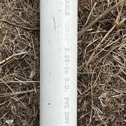 8ft 3.25” PVC Pipe Quantity 6