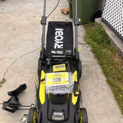 Lawn Mover Ryobi 20” Cordless 40v