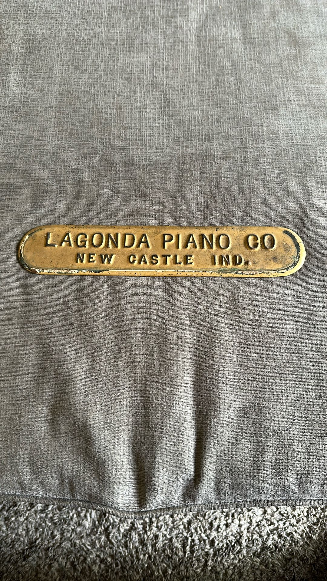 Piano Name Plate