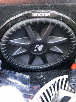 Car system speaker kicker and amp