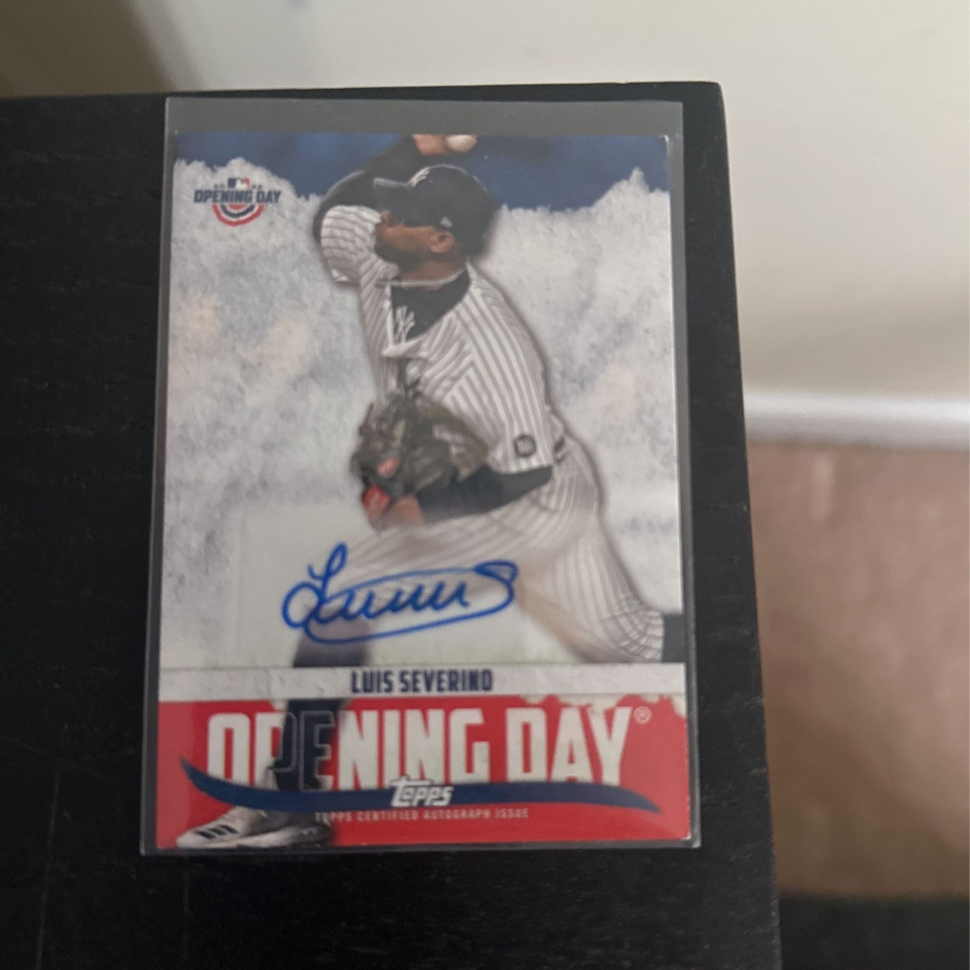 Topps Certified Autograph Luis Severino Opening Day 2022