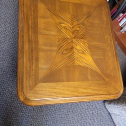 Free Heavy All Wood End Table