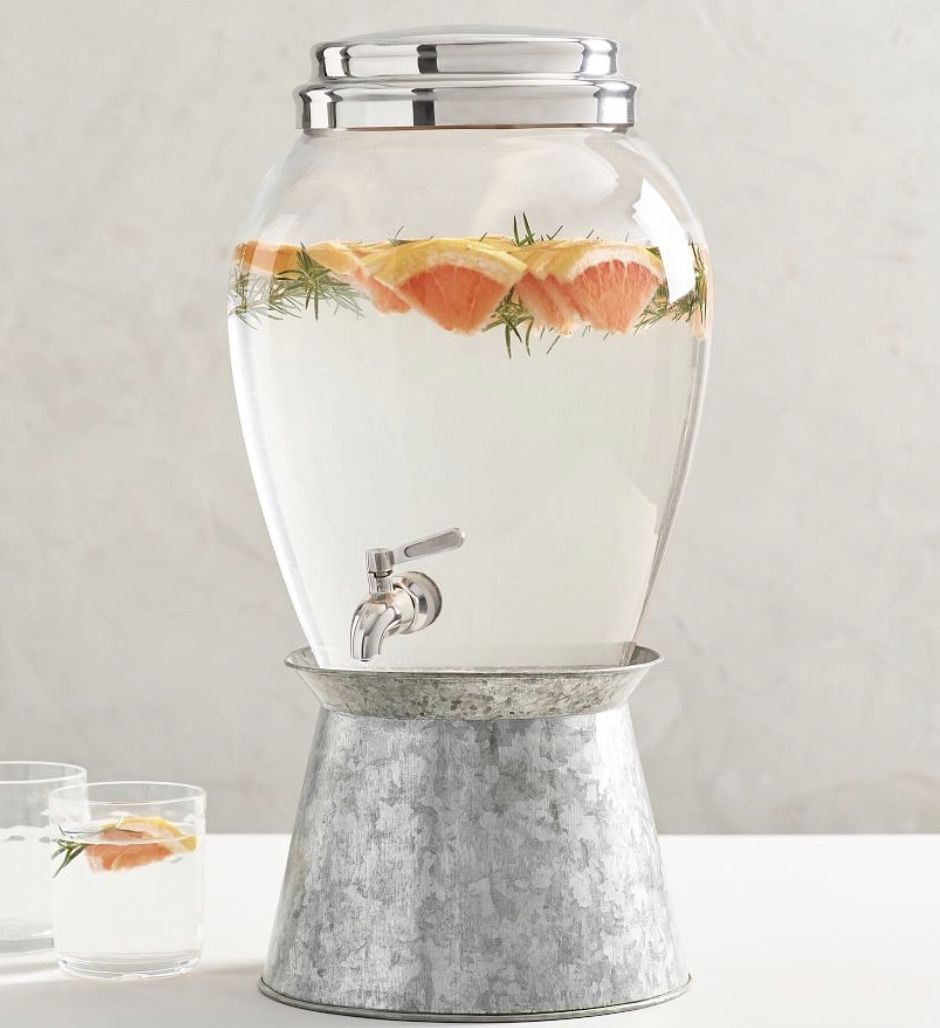 Classic Glass Drink Dispenser - Pottery Barn - Large