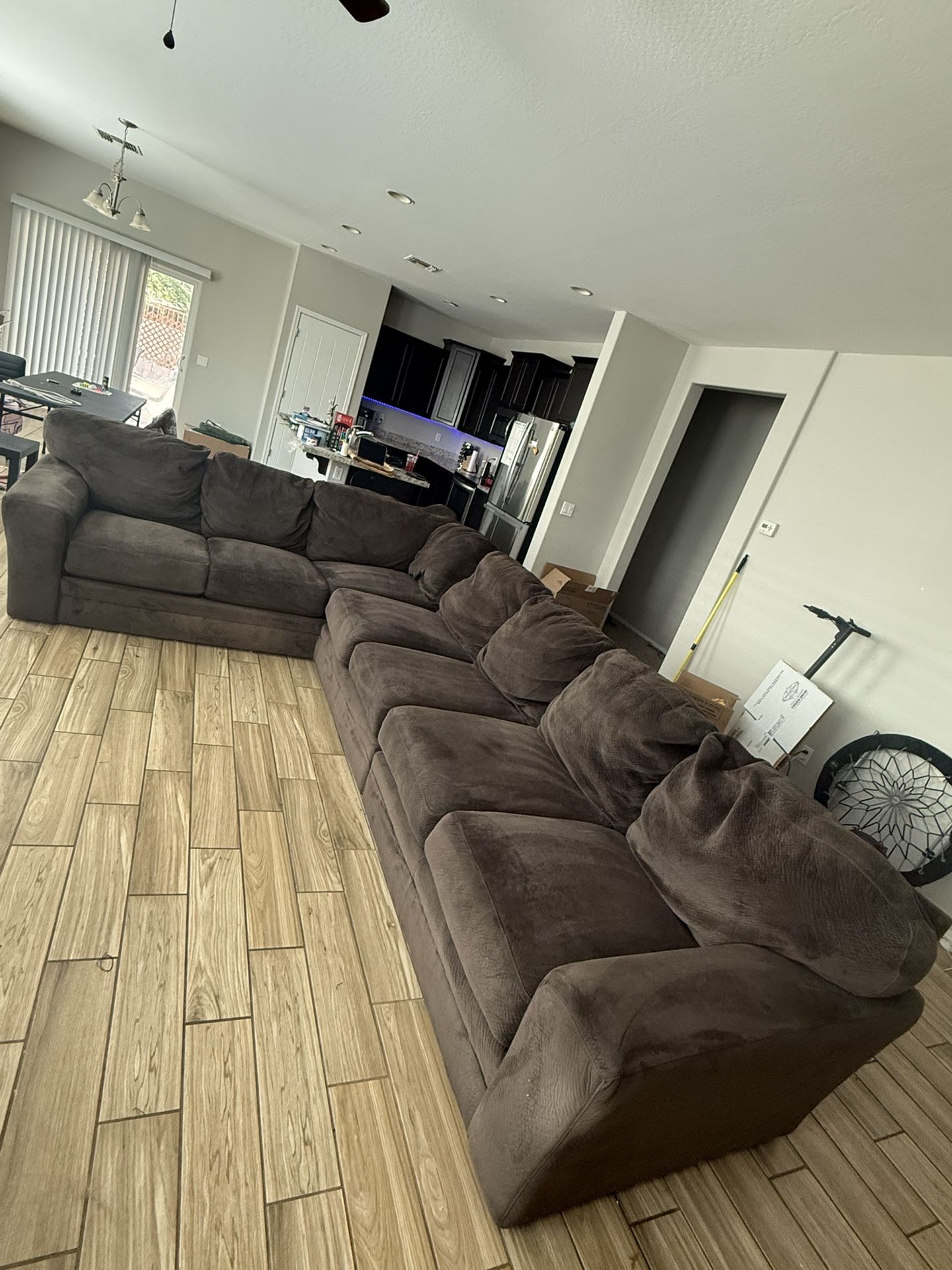 Big Brown Sectional Couch