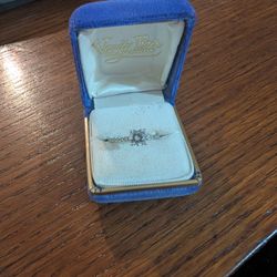 Gold-Plated Lab Grown Diamond Ring