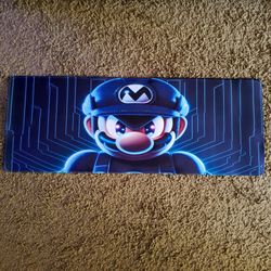 Trading Card / Computer Game Play Mat Cyber Mario