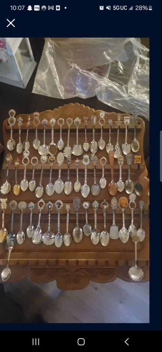 Antique Collection Of Mini Spoons 
