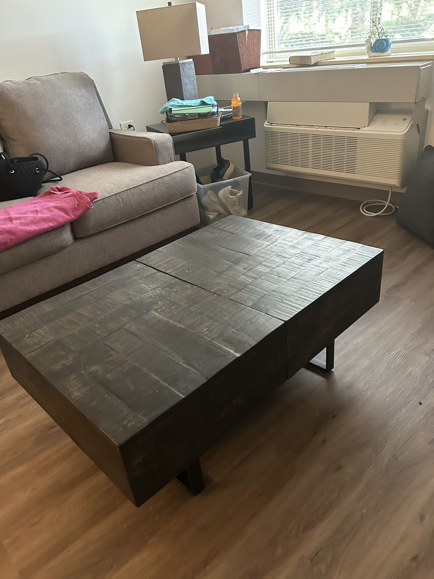 Wood Block Table