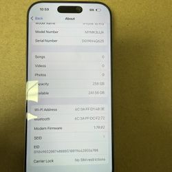 iPhone 16 Pro – Titanium – 256GB – Unlocked – Clean IMEI