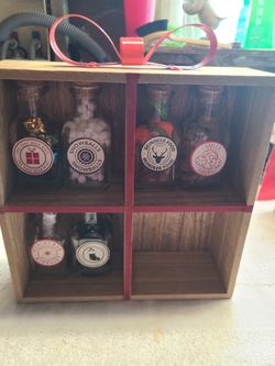 Christmas Shelf And Bottles 