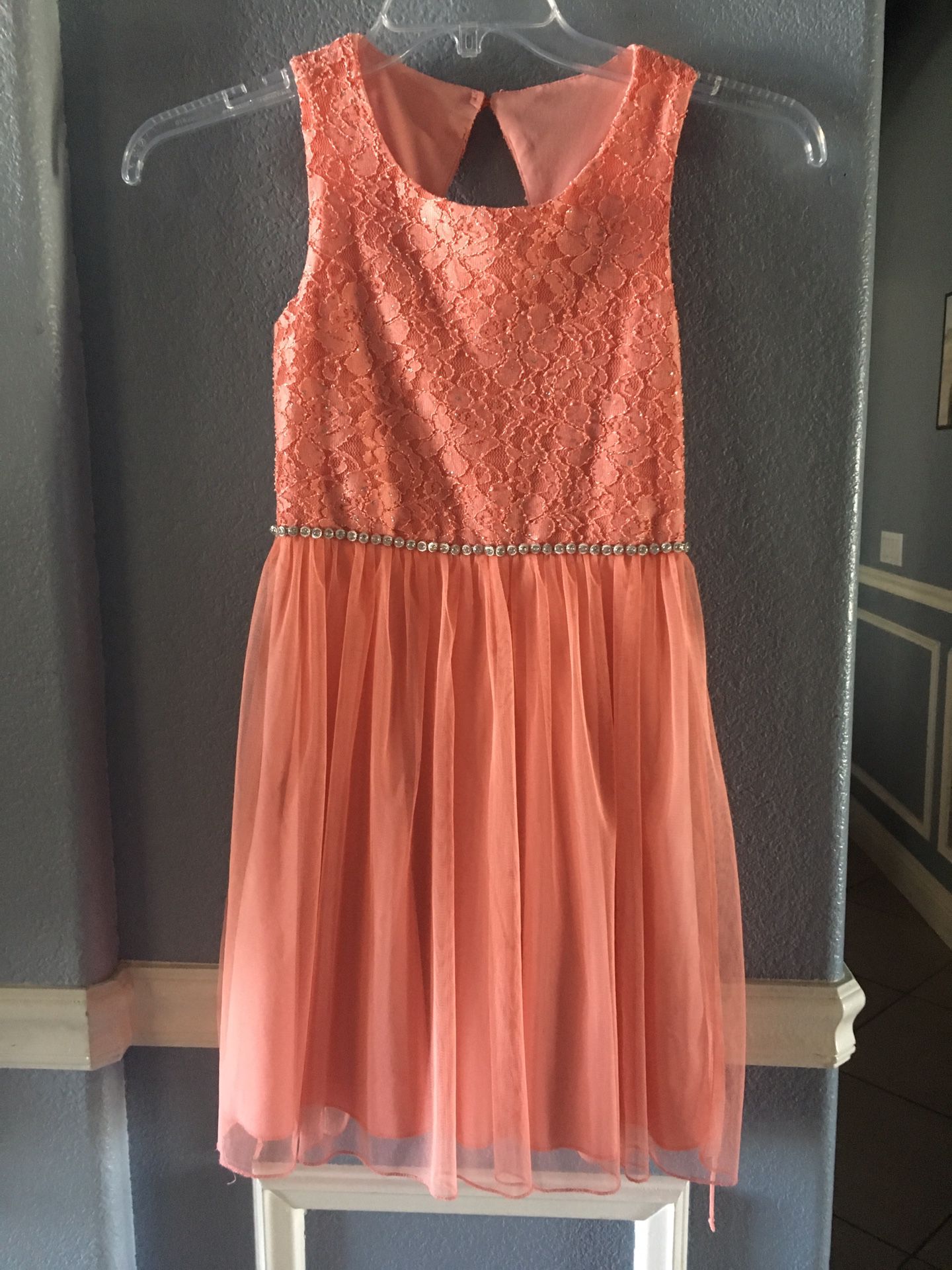Peach Easter Spring Dress size 10