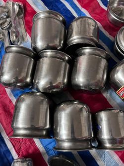 Kitchen steel items glasses spoons  cup s
