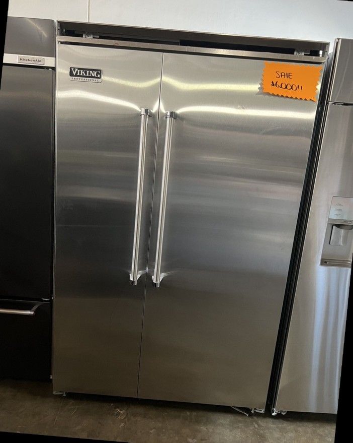 Viking Stainless Steel Built In Refrigerator