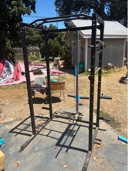 Workout cage plus lay pull down machine
