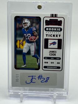2023 Panini Contenders James Cook /23 Autograph No.123 Rookie