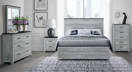 Grey Bedroom Set – Stylish & Affordable, Brand New