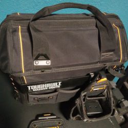 Tough built Tool Bag W/ Big Opening And Extra Pouches
