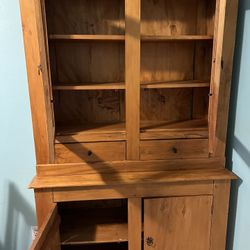 Pine China Cabinet