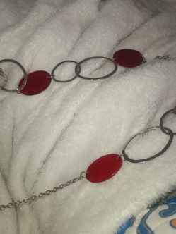 Ruby red necklace