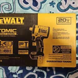DEWALT ATOMIC 1/2" COMPACT IMPACT WRENCH WITH HOG RING ANVIL (TOOL ONLY)