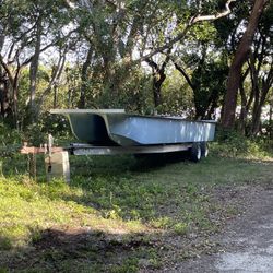 Fiberglass Pontoon Hull Set 28’ By Catamaran Coach