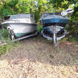 I Have 2- Boats for Sale And With Inboard Motors And 22 ft.And Trailers Duel Alxes Good Condition. 
