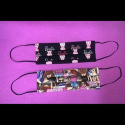 2 Fashion Face Masks Barbie 