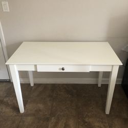New International Concepts 48” Desk With Drawer Solid Hardwood Antique Beach White 