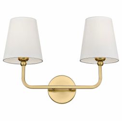 Brushed Gold Vanity Light