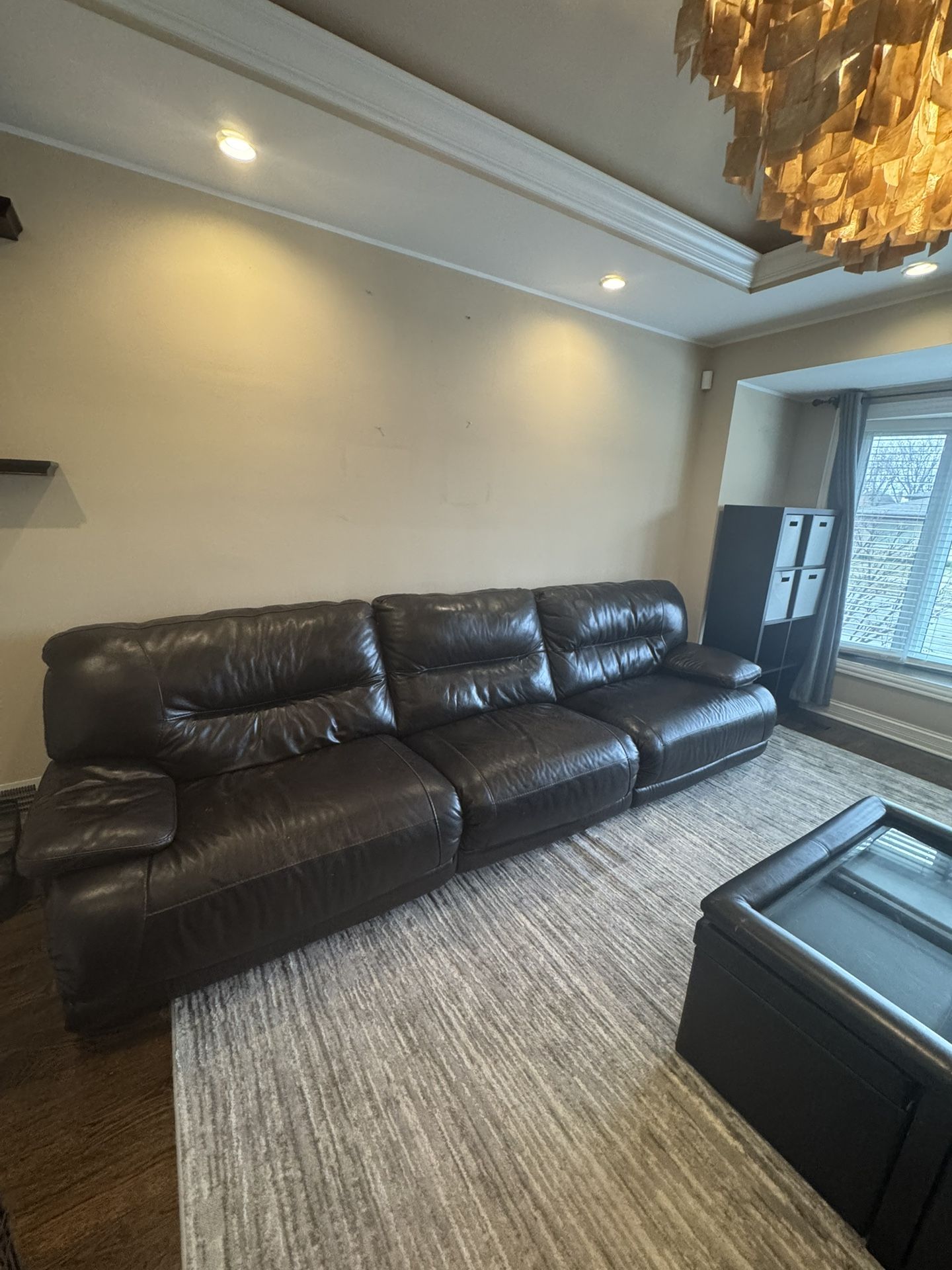 Leather Couch ( Dark Brown )