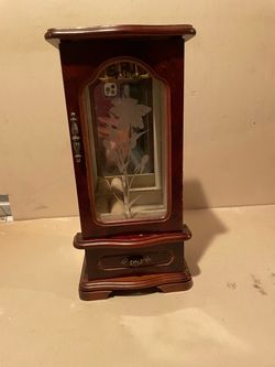 Wooden Jewelry  Armoire with Glass Door