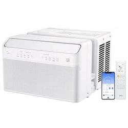Midea 8,000 BTU U-Shaped Window Air Conditioner with Remote