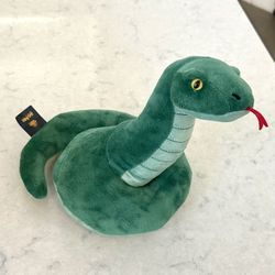 Harry Potter Slytherin Heraldic Animal Snake Plush Figure - Used