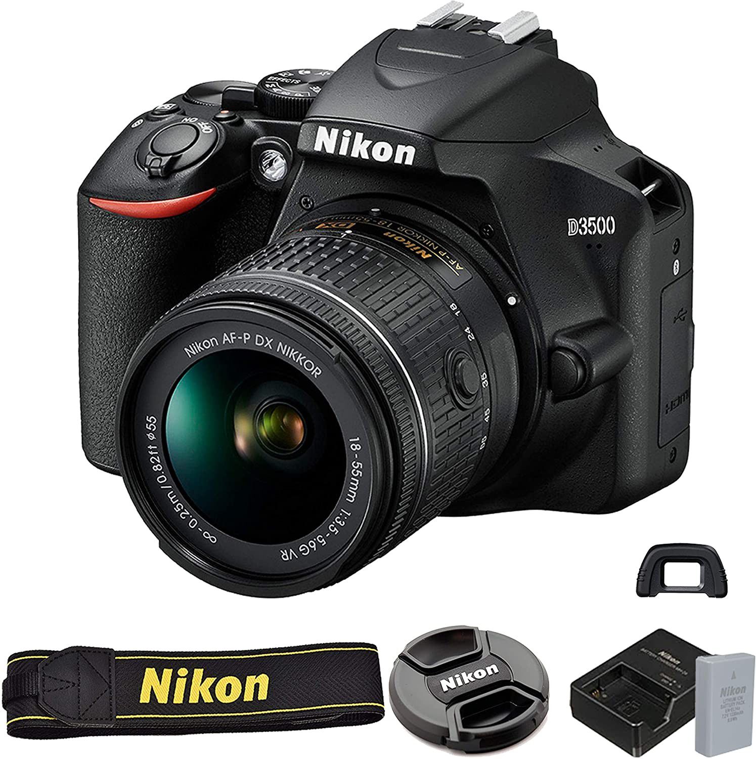 Nikon D3500, Lenses, Camera, Flash, bundle