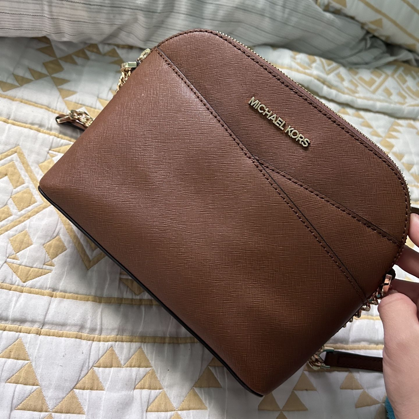 Michael Kors Large Kenly Tote-Monogram Brown and Sage for Sale in San  Antonio, TX - OfferUp