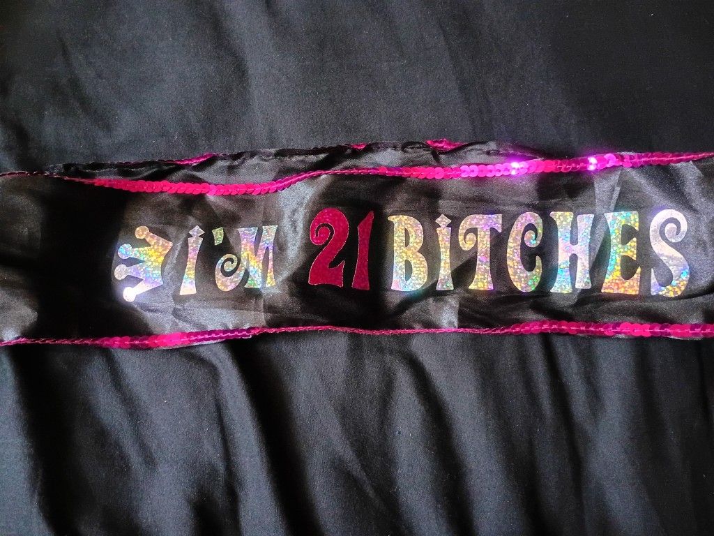 21st Birthday Sash