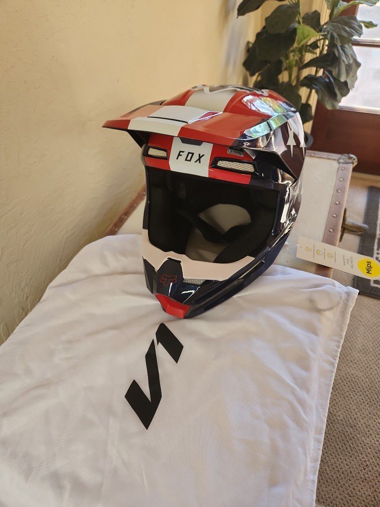 NWT Fox V1 MVRS Ultra Racing Helmet 