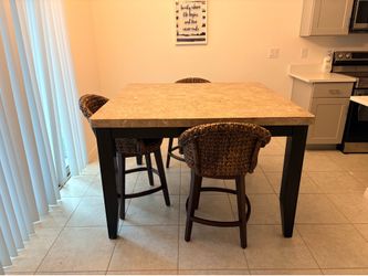 Solid Stone Dining Table