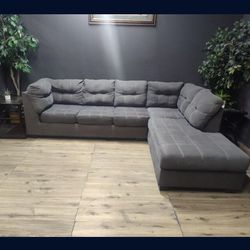 Two Piece Gray Sectional