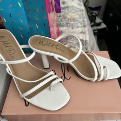 White Sandal Heels