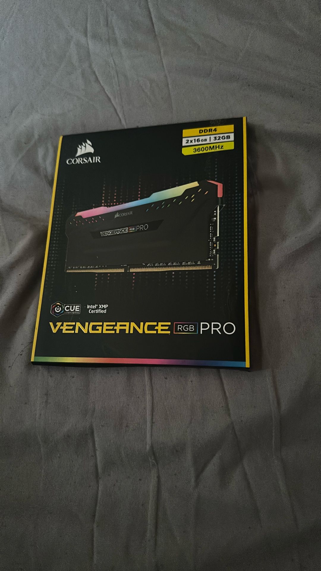 VENGEANCE® RGB PRO 32GB (2 x 16GB) DDR4 DRAM 3600MHz C18 Memory Kit