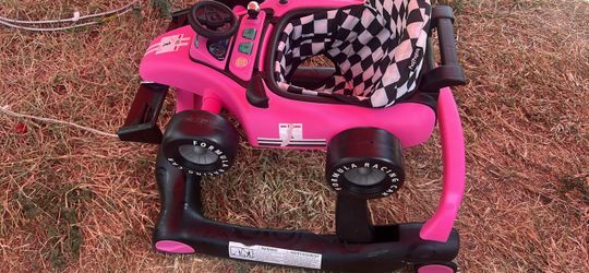 Formula Racing Car Baby Walker – Pink