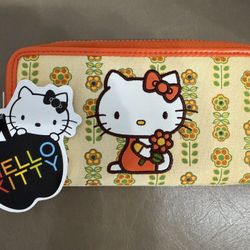 Hello Kitty Orange Flower Wallet