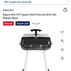 BBQ Grill W/ Charcoal Tin