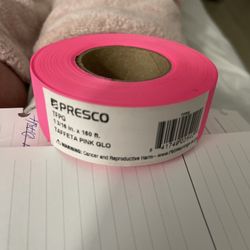 Presco Flagger Tape 1 3/16in C 150 Ft. TFPG. Pink Glo