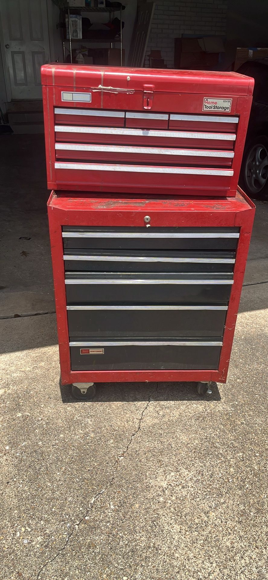 Craftsman 11 Drawer Tool Box 2 Piece —no Key