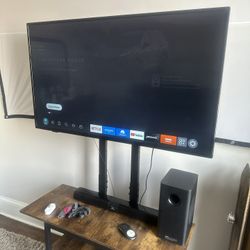50” Insignia Smart TV + TV Stand + Soundbar System (Bundle Deal)