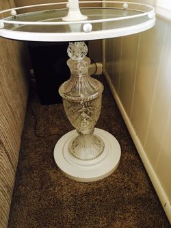 Beautiful antique crystal lamp