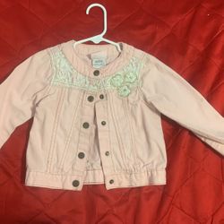 Girls Pink Jean Jacket 