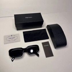 Prada Milano PR17WS Sunglasses Symbole 49 mm-Black Frame & Lens